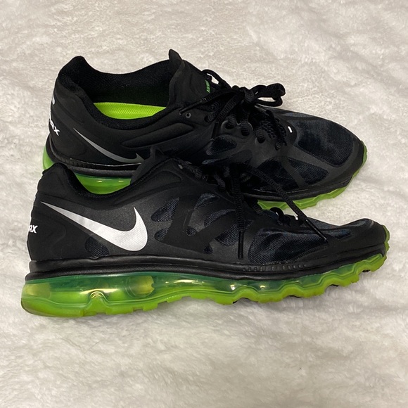 Nike Shoes - Air Max 2012 black/lime green women’s size 9.5
